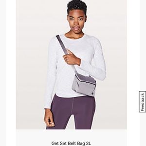 Lululemon get set belt bag 3L chrome